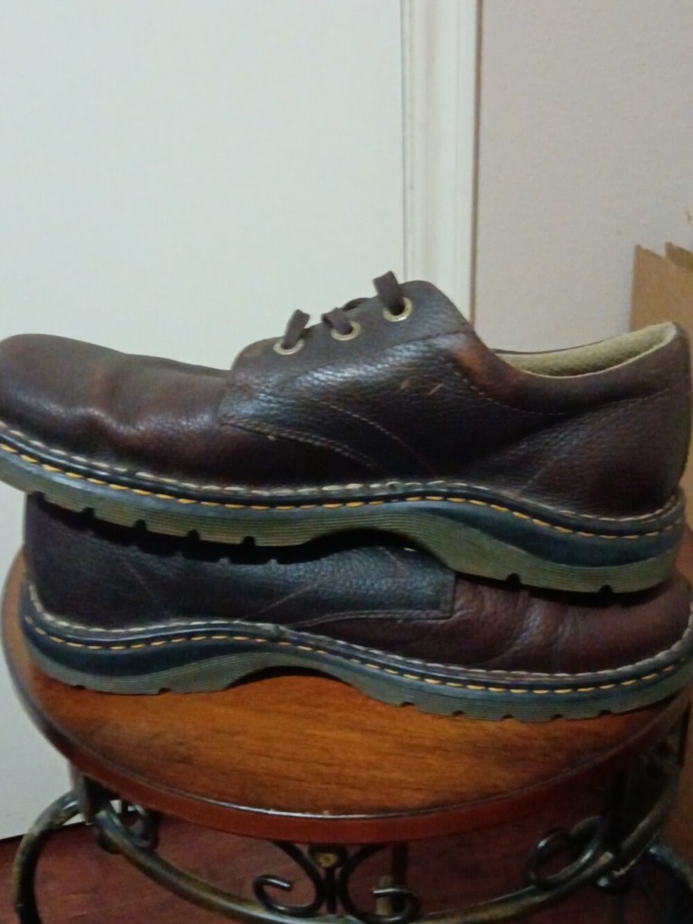 Dr. Martens Mens Ordell Oxford Brown Pebble Leather Size 12 AW004 Shoes Lace Up - Picture 10 of 12